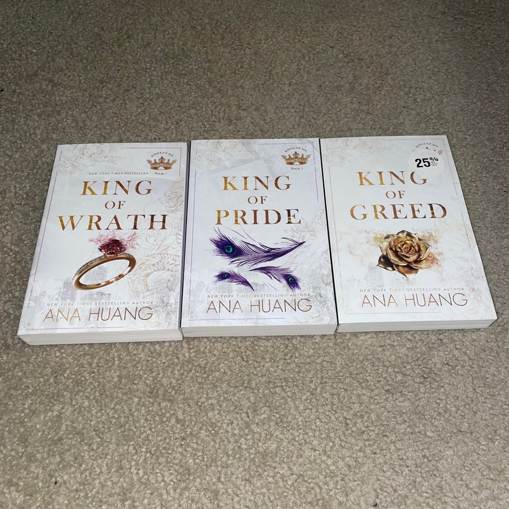 Ana Huang Kings of Sin Series Books 1-3 Bundle King of Wrath Pride Greed PB